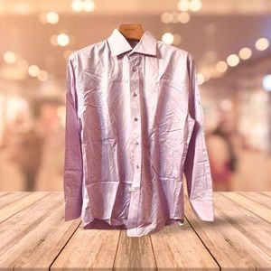 Equilibrio Button Down Lilac Shirt | Regular Fit | Size L